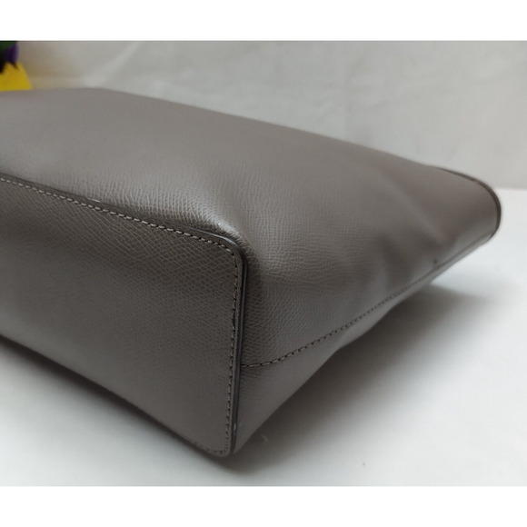 Michael Kors Gray Pebbled Leather Double Handle Tote Bag - Picture 8 of 16